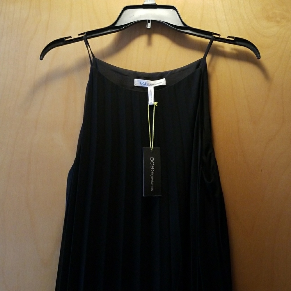 Long, black,  lace,  sheer, BCBG dress size M